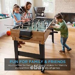 10-In-1 Combo Game Table Set With Hockey Foosball Pool Shuffleboard Ping Pong And