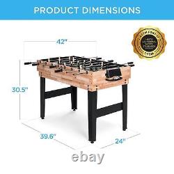 10-In-1 Combo Game Table Set With Hockey Foosball Pool Shuffleboard Ping Pong And