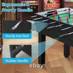 10-In-1 Combo Game Table Set for Home, Game Room Foosball, Air Hockey, Chess, Po