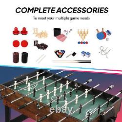 10 in 1 Multi Combo Game Table Set withAir Hockey Foosball Pool for Game Room Home
