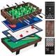 11-in-1 Kids Combo Game Table Set withPing Pong, Foosball, Air Hockey, Shuffleb