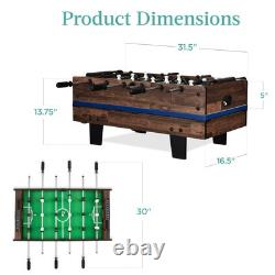 11-in-1 Kids Combo Game Table Set withPing Pong, Foosball, Air Hockey, Shuffleb