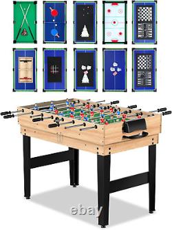 12-In-1 Game Table 48 Combo Game Table, Ping Pong Table, Foosball Table, Air