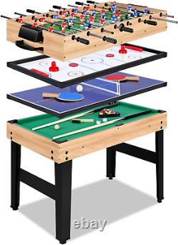 12-In-1 Game Table 48 Combo Game Table, Ping Pong Table, Foosball Table, Air