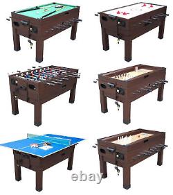 13 in 1 GAME TABLE IN ESPRESSOFOOSBALL, POOL, AIR HOCKEY SHUFFLEBOARD PING PONG