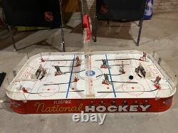 1962 H-30 Munro Electric National table Hockey game, has glass, nice condition