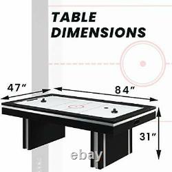 2 Player Electric Air Hockey Table, Black