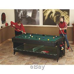 2-in-1 Game Table Pool/Billiard and Air Hockey