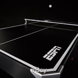 2 in 1 Multi Game Table Air Powered Hockey and Table Tennis w Electronic Scoring