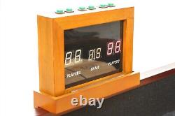 2-player Electronic Score Board In Oak For Shuffleboard, Air Hockey, Etc New