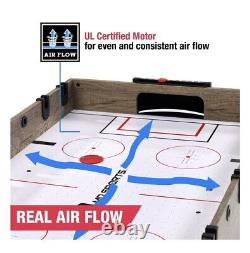 3 Games In 1 Combo Air Powered Hockey Foosball Billiard Pool Game Table 48 New