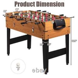 3-In-1 Indoor hockey table Combo Game Table Foosball Table with 4 Full Panel Legs