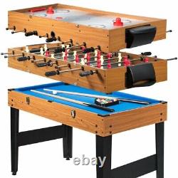 3-In-1 Indoor hockey table Combo Game Table Foosball Table with 4 Full Panel Legs