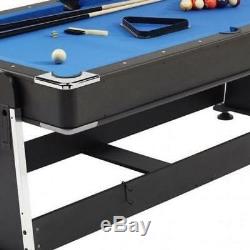 3-In-1 Indoors Games Pool / Table Tennis / Air Hockey Table 7Ft Revolver