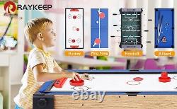 36 4-in-1 Multi Game Table Comb Arcade Set Pool Air Hockey Soccer Ping Pong Kid