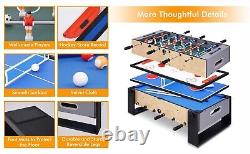 36 4-in-1 Multi Game Table Comb Arcade Set Pool Air Hockey Soccer Ping Pong Kid