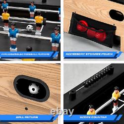 38 Table Top Air Hockey and 40 Foosball Set, 2-In-1 Swivel Game Ta