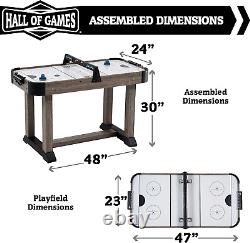 4' Charleston Air Powered Hockey Table with Pusher and Puck Set