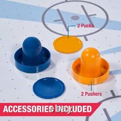 4 Ft. Air Powered Hockey Table Interactive LED Light-up Scorer NEW