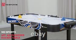 4 Ft. Air Powered Hockey Table Interactive LED Light-up Scorer NEW