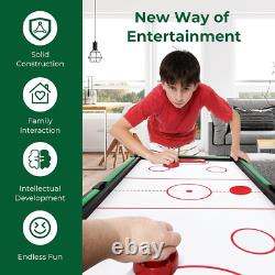4-In-1 Combination Game Table, 49'' Multi Game with Soccer, Air Hockey, Billiard