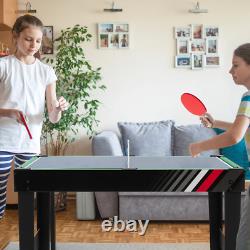 4-In-1 Combo Game Table 49 Foosball with Pool Billiards Air Hockey Table Tennis