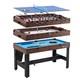 4-In-1 Combo Game Table Foosball Hockey Table Tennis Billiards