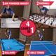 4-In-1 Multi Game 54, Pool Table, Table Tennis Pong Table, Air Hockey, Foosball
