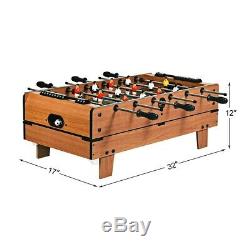 4 In 1 Multi Game Air Hockey Foosball Ping Pong Billiards Table Compact Size Fun