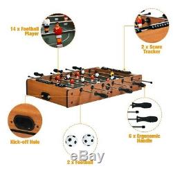 4 In 1 Multi Game Air Hockey Foosball Ping Pong Billiards Table Compact Size Fun