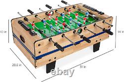 4-In-1 Multi Game Table Combination Set Pool Billiards, Air Hockey, Foosball, &