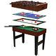 4-In-1 Multi Sports Table Including Pool, Football, Push Hockey and Table Tennis