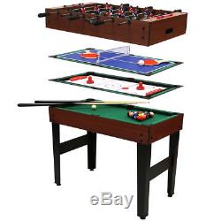 4-In-1 Multi Sports Table Pool, Football, Push Hockey & Table Tennis 1/2 price