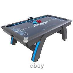 4 Player Air Hockey Table with Digital Scoreboard LED Lights Sound Effects