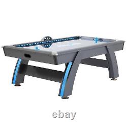 4 Player Air Hockey Table with Digital Scoreboard LED Lights Sound Effects