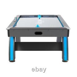 4 Player Air Hockey Table with Digital Scoreboard LED Lights Sound Effects