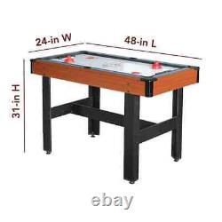 4 ft. 3 In 1 Multi-game Home Arcade Billiards & Tennis & Slide Hockey Play Table