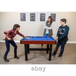 4 ft. 3 In 1 Multi-game Home Arcade Billiards & Tennis & Slide Hockey Play Table