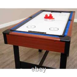 4 ft. 3 In 1 Multi-game Home Arcade Billiards & Tennis & Slide Hockey Play Table