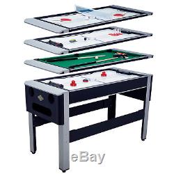 4-in-1 Combo Arcade Game Table Tennis Hover Air Hockey Pool Bowling Ping Pong