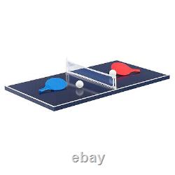 4 in 1 Combo Game Table Set Combination Soccer Air Hockey Billiards Tennis 3ft