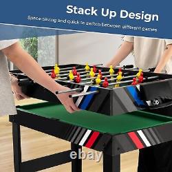 4 in 1 Game Table-Foosball Table, Pool Billiards, Air Hockey & Table Tennis, 49