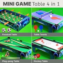 4 in 1 Game Table Multi Game Table for Adults and for All Family Featuring a