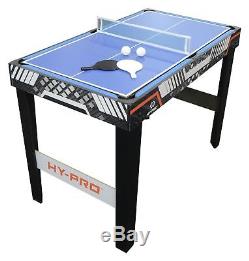 4 in 1 Multi- Game Pool Table Tennis Football Air Hockey Indoor Sport Family Fun