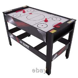 4-in-1 Rotating Swivel Multigame Table Air Hockey Billiards Table Tennis