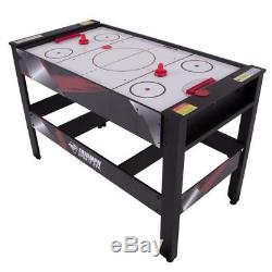 4 in1 Flip Game Table Air Powered Hockey & Pool Table Tennis Family Fun Gameroom