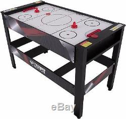 4-in1 Rotating Swivel Multi Game Table Air Hockey Billiard Table Tennis Football