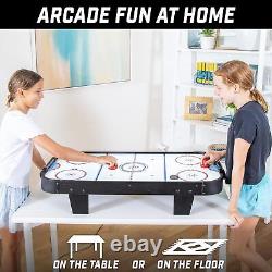 40 Inch Table Top Air Hockey Game for Kids AC Outlet Powered Motor