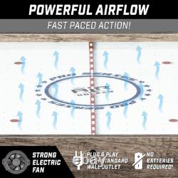40 Inch Table Top Air Hockey Game for Kids -AC Outlet Powered Motor-Oak or Black