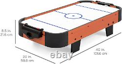 40In Portable Tabletop Air Hockey Arcade Table for Game Room, Living Room With 100